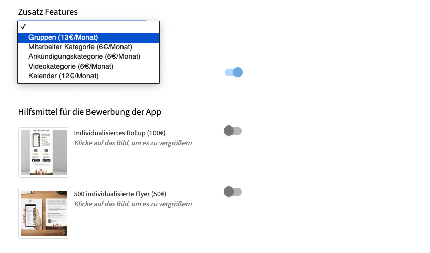 Konfiguration Communi App